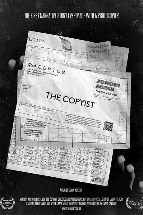 This experimental film explores the secrets witnessed within a seemingly mundane office environment. The narrative unfolds in the dimly lit copy room, where unexpected events and hidden truths are revealed through the perspective of the photocopier itself. It holds the distinction of being the first narrative film created using this unique and unconventional filmmaking technique.